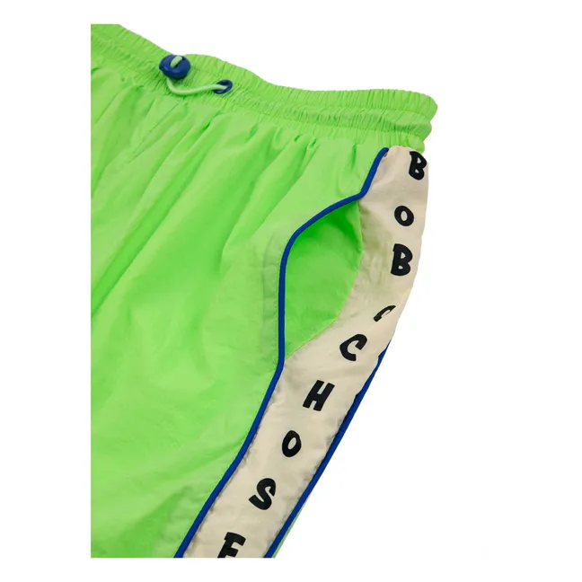 Zweifarbige Bermuda-Shorts | Grün