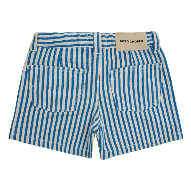 Circle Striped Shorts | Navy blue