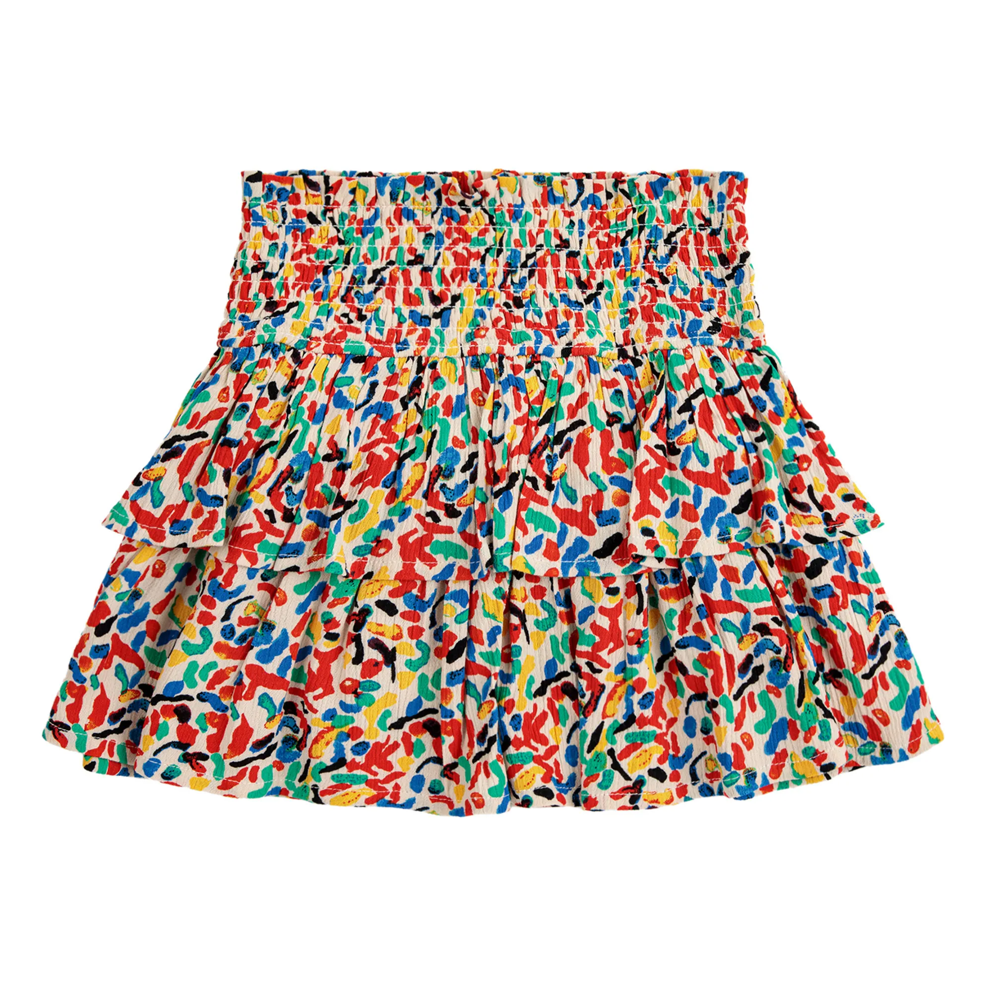 Bobo Choses Pink Confetti Ruffle Skirt