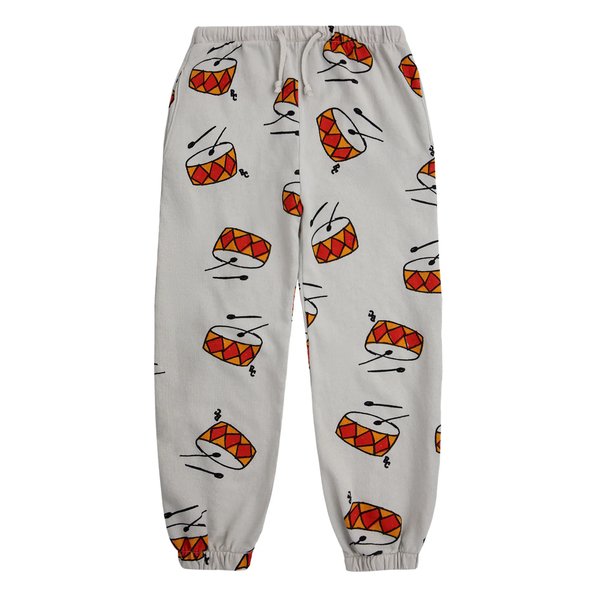 Bobo Choses Gris Galet Tambours Organic Cotton Joggers