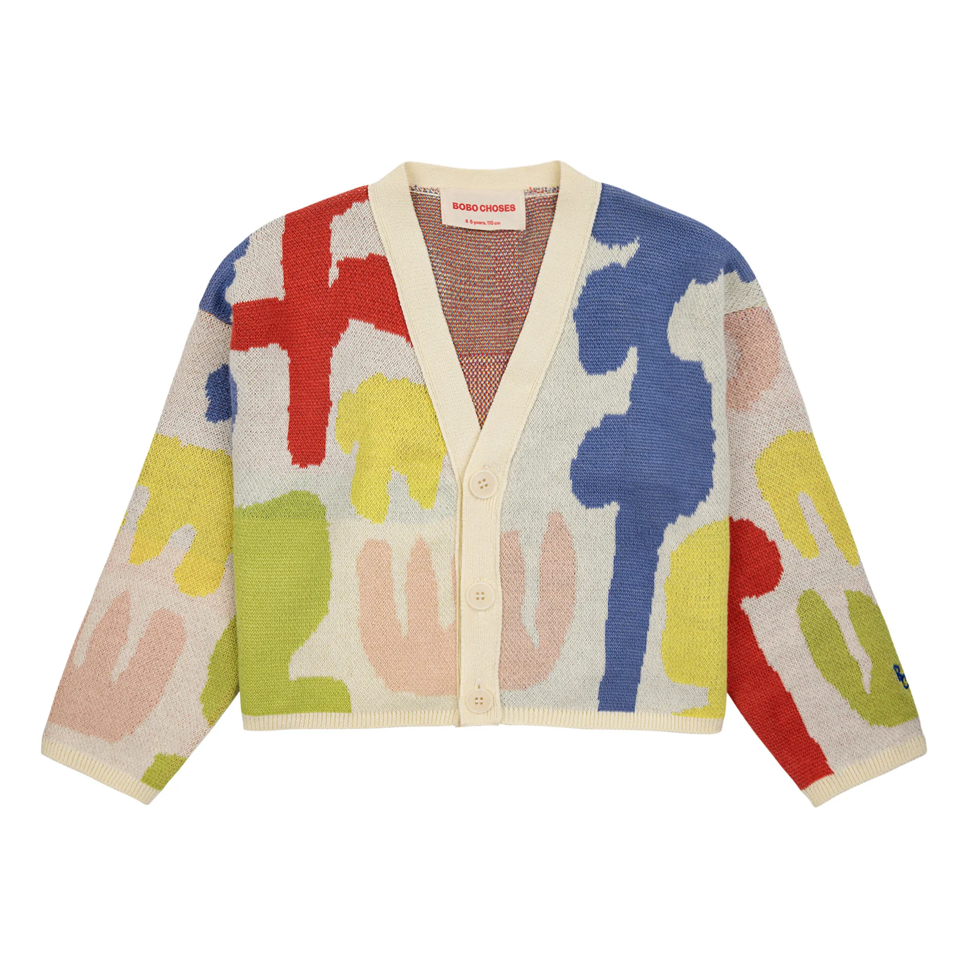 Bobo Choses Ecru Cardigan Court Carnival