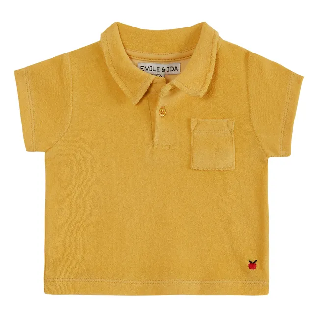 Polo Frottee Uni | Gelb