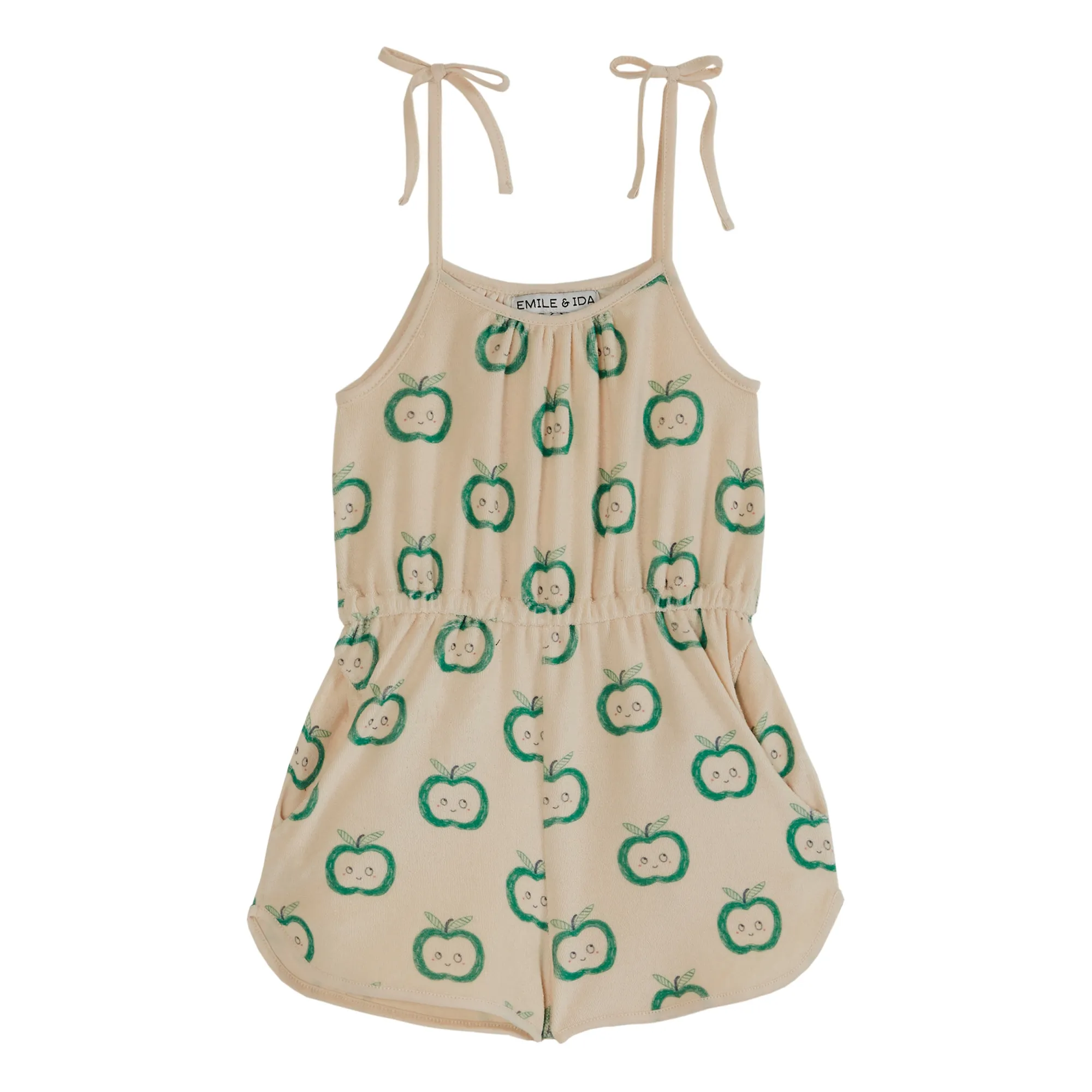 Emile Et Ida Green Apple Playsuit