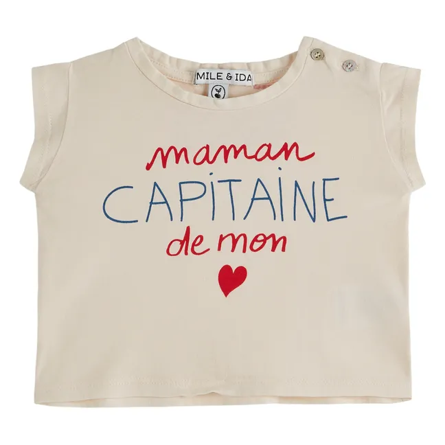 Maglietta Mamma Capitano | Ecru