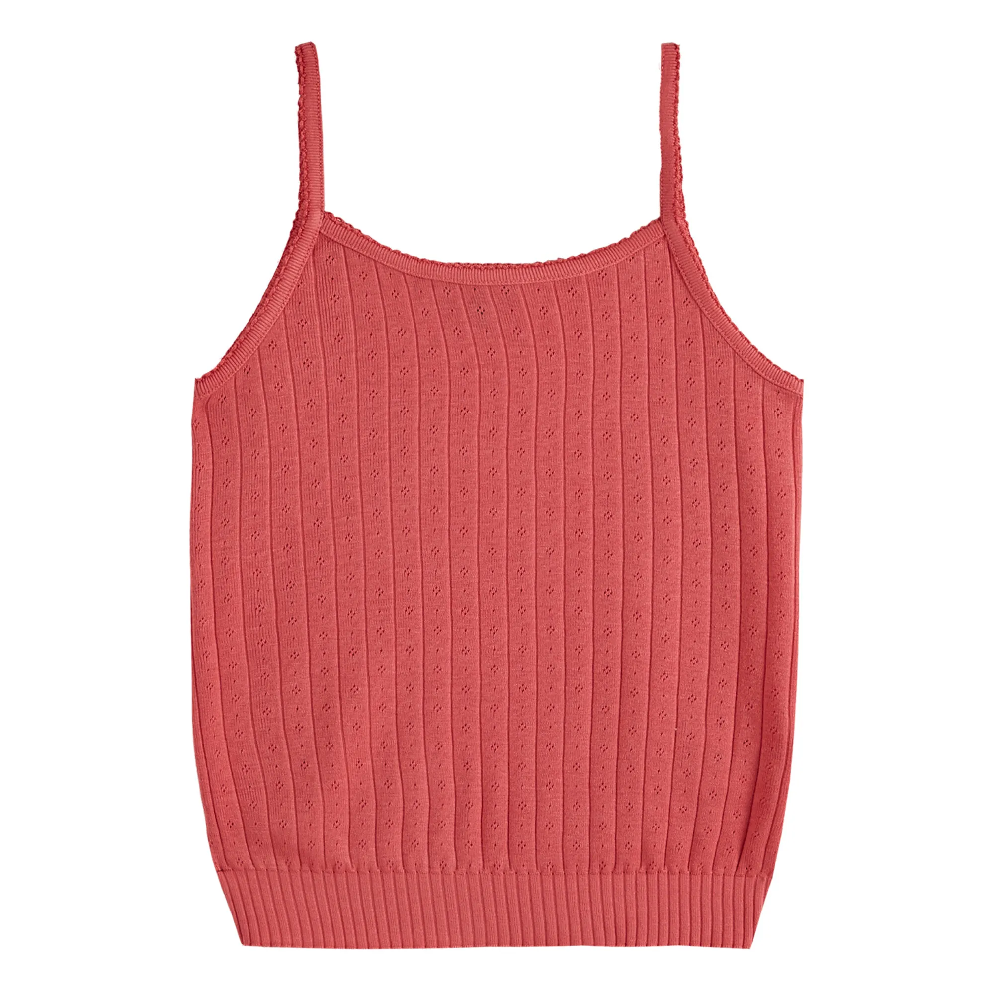 Emile Et Ida Grenadine Modal Openwork Tank Top