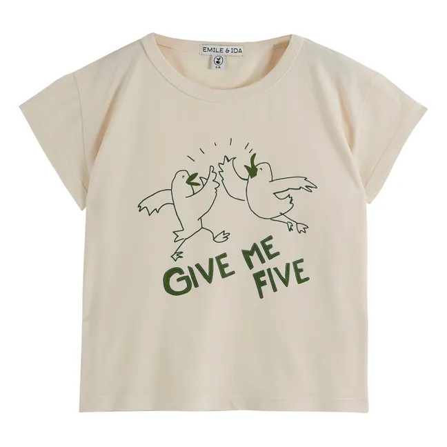 Give Me Five T-shirt | Ecru