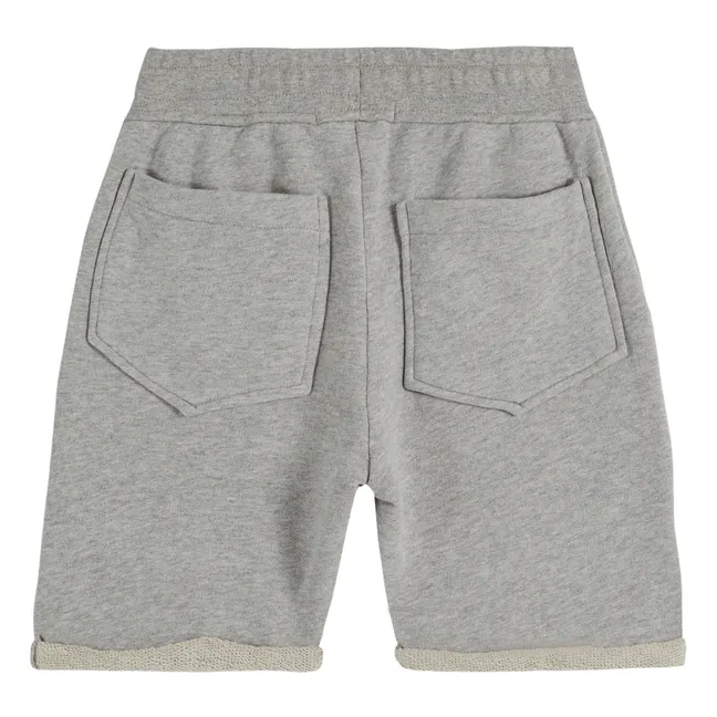 Kapitäns-Shorts aus Fleece | Grau Meliert