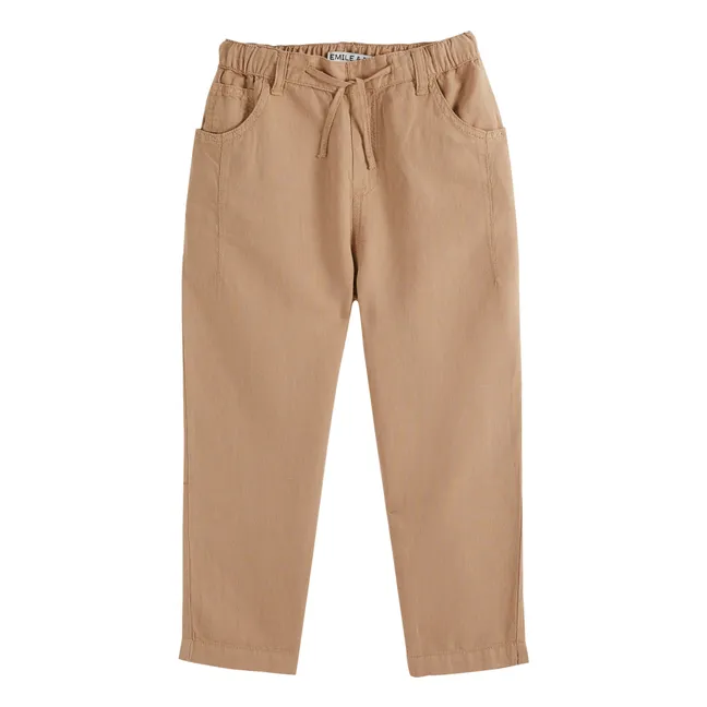 Pantalon Lin | Camel