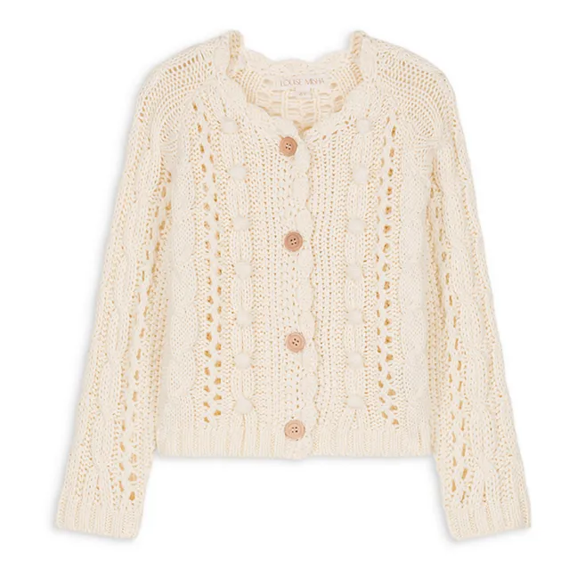 Cardigan Sankara Maille | Ecru