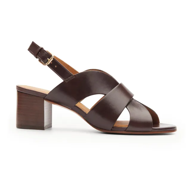 Leather sandals n°551 | Ebony