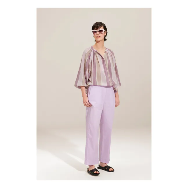 Blouse Jeff Combo Rayures | Violet