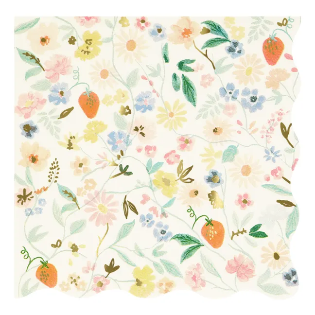 Grandes serviettes Elegant Floral | Pastel