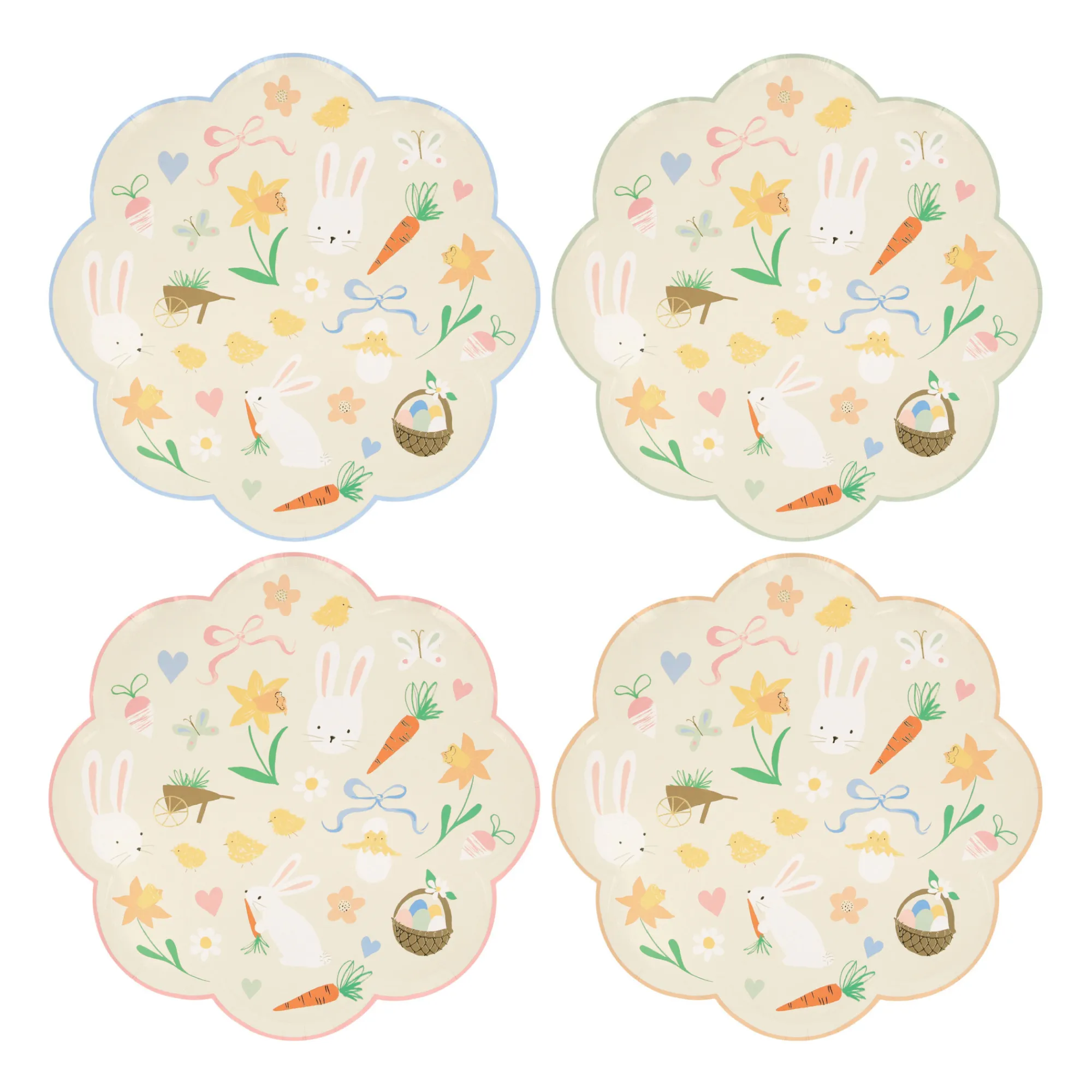 Meri Meri Pastel Easter Icon Dinner Plates - Set Of 8