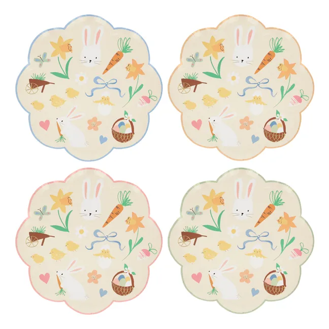Easter icon plates - Set of 8 | Pastel