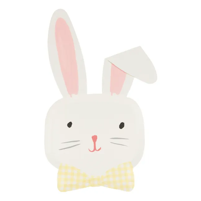 Osterhasenteller - 8er-Set | Pastell