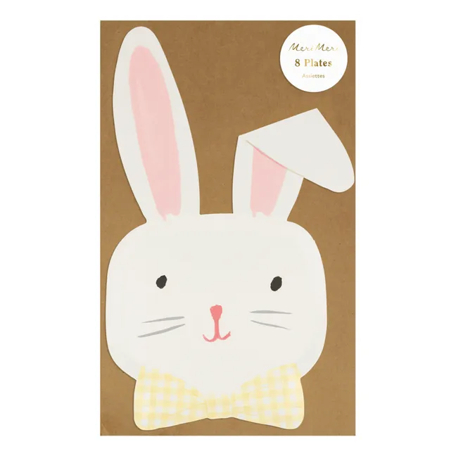 Osterhasenteller - 8er-Set | Pastell