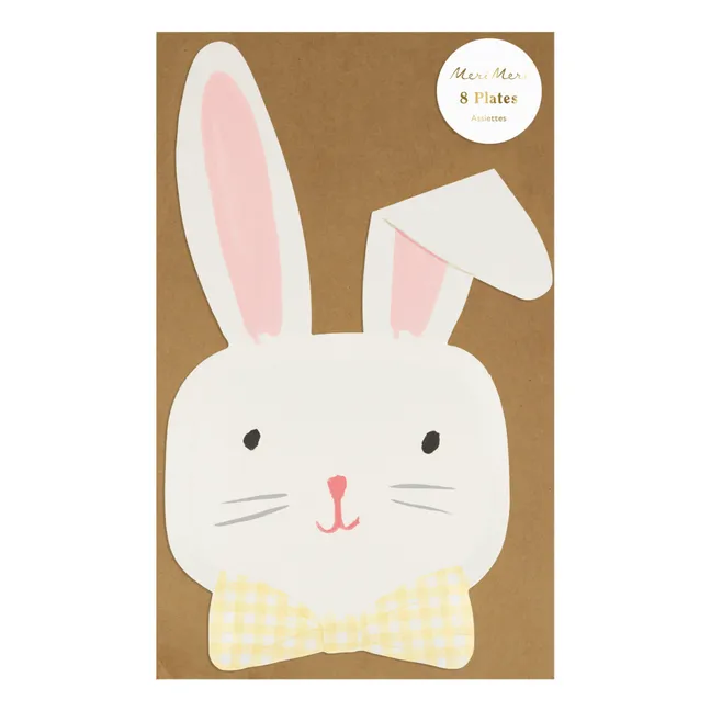 Platos Conejo de Pascua - Lote de 8 | Pastel