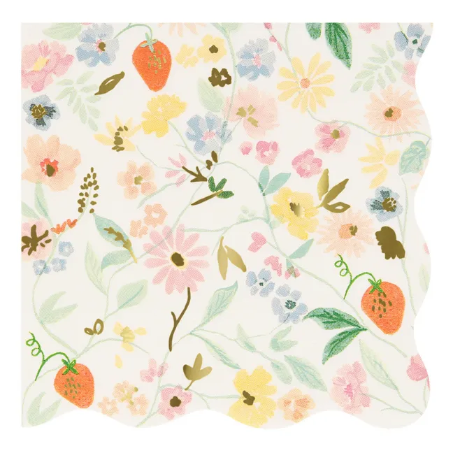 Kleine Servietten Elegant Floral | Pastell