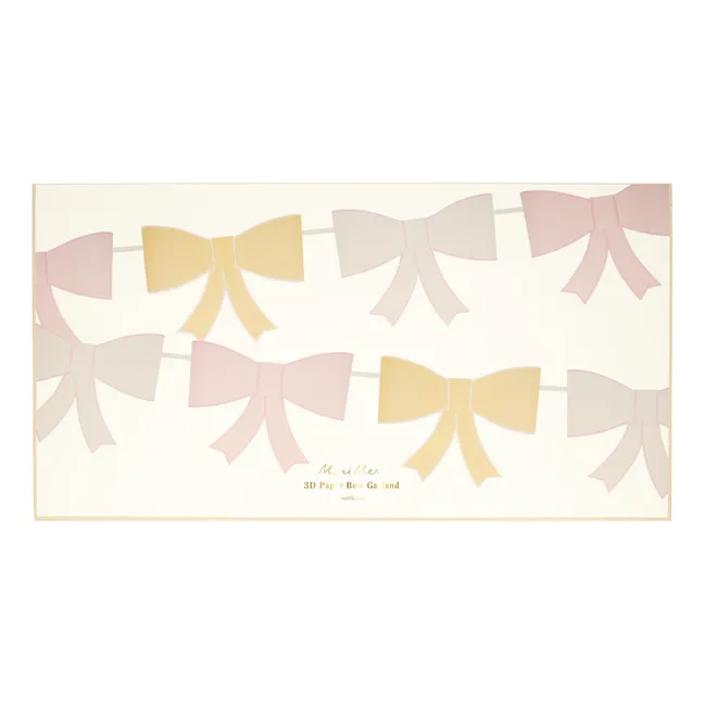 Paper bows garland  | Pastel