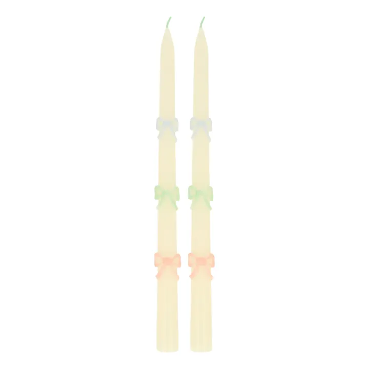 Bougies Nœuds - Set de 2 | Rose- Image produit n°0