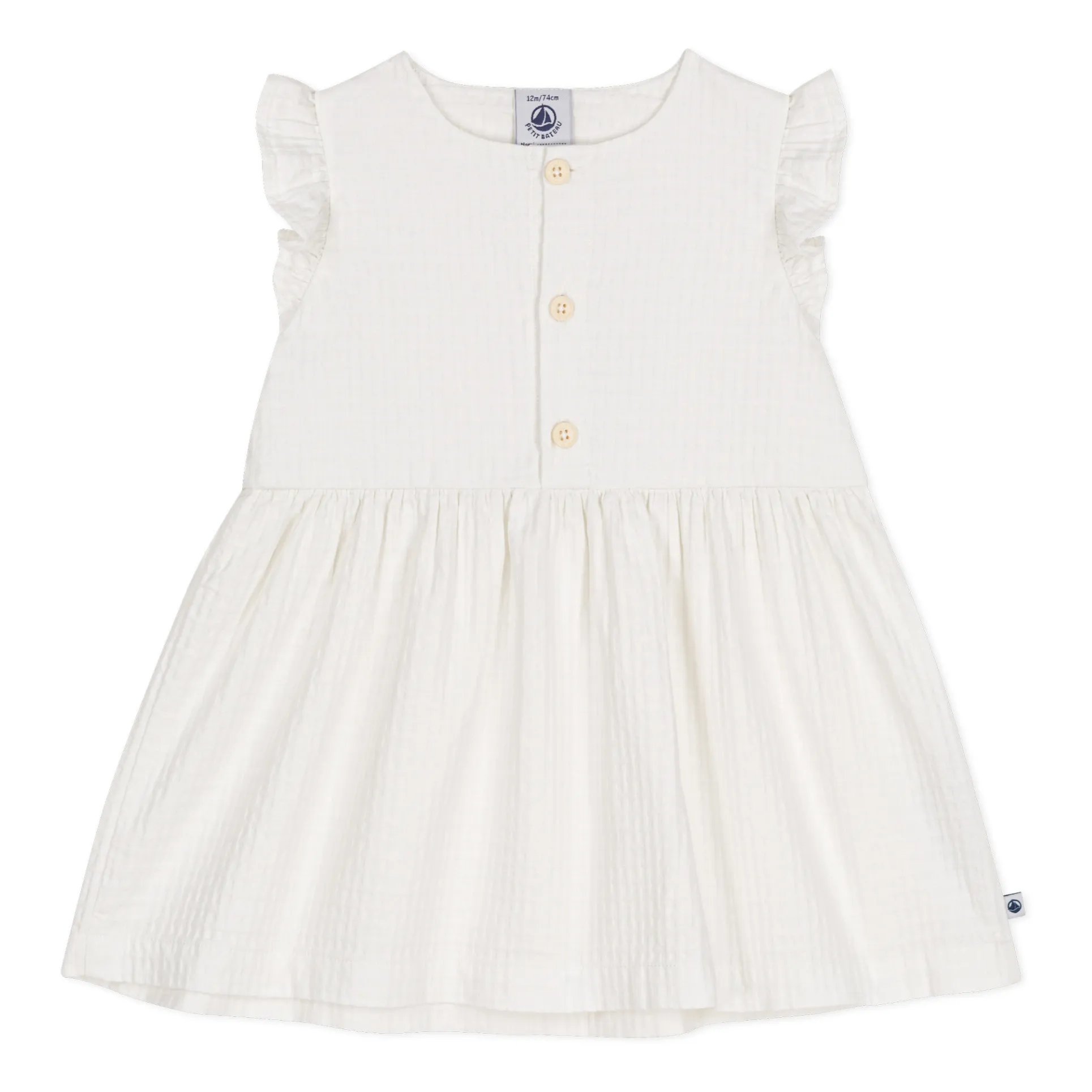 Petit Bateau Ecru Merveille Dress