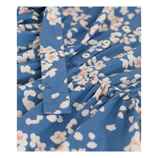 Vestido Magnolia de popelina | Azul