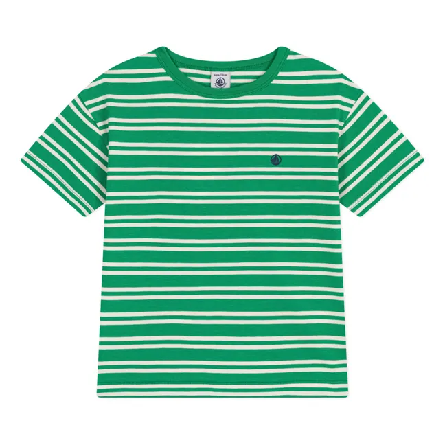 Camiseta de rayas Marcel | Verde