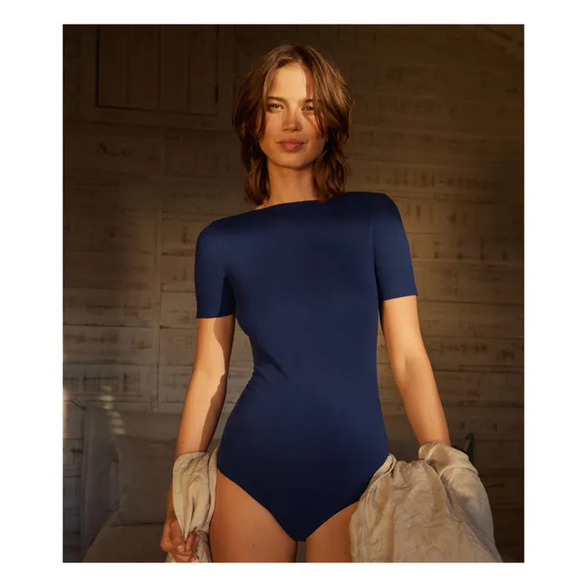 Ribbed bodysuit - Women's collection | Blue