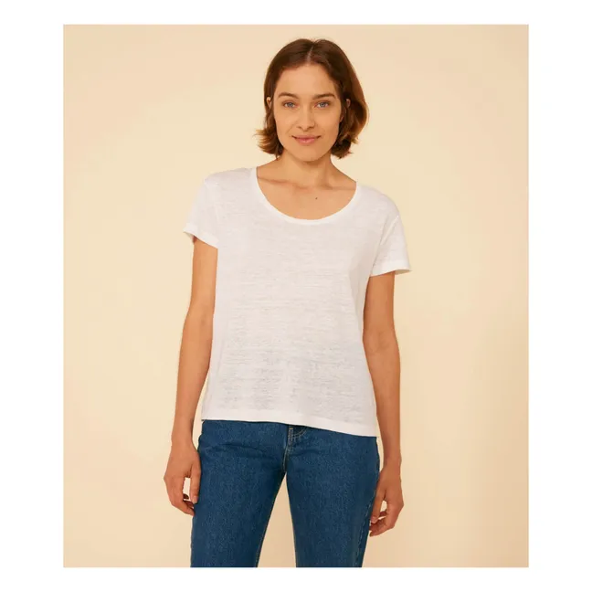 Camiseta de lino - Colección Mujer | Crudo