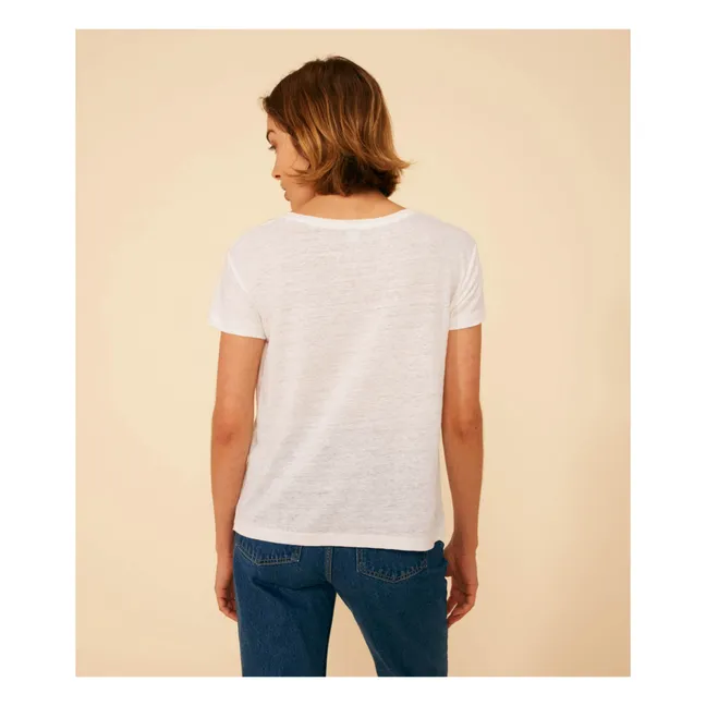 T-shirt in lino - Collezione donna | Ecru