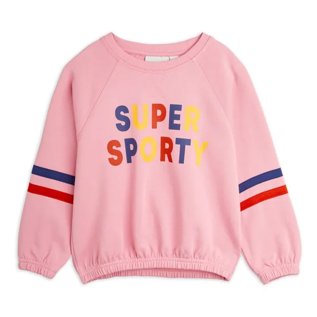 Sweat Super Sporty Coton Bio | Rose