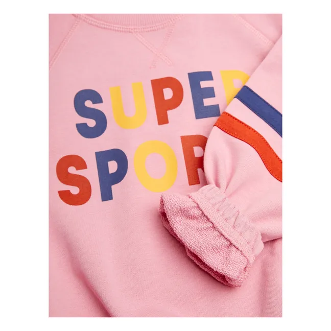 Super Sporty organic cotton sweatshirt | Pink