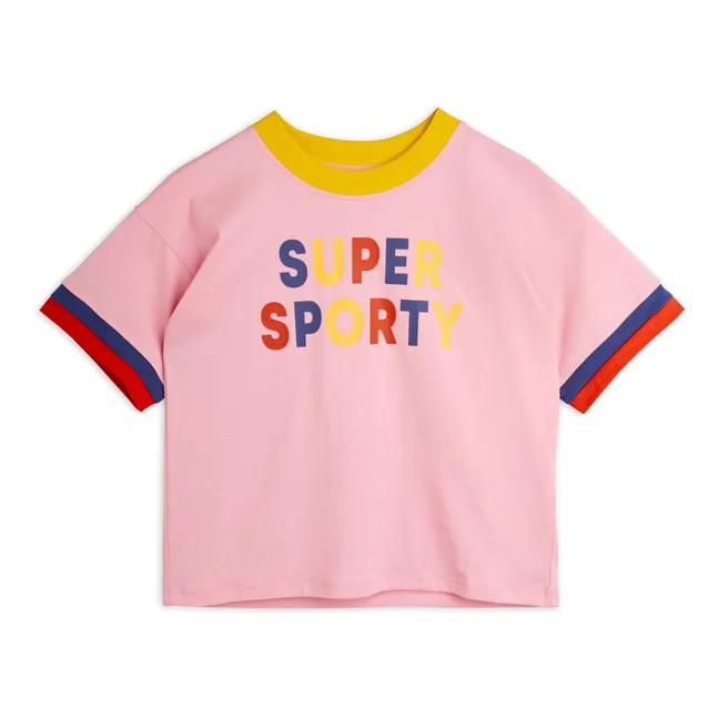Camiseta Super Sporty Algodón orgánico | Rosa