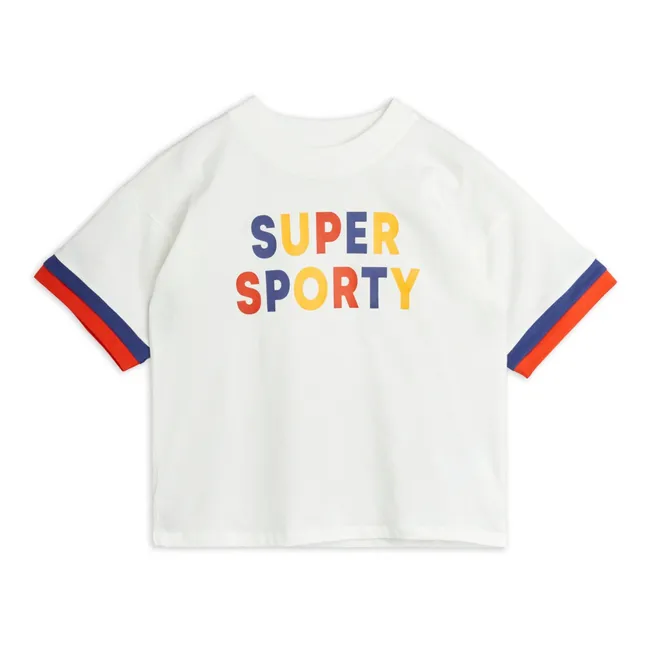 Maglietta super sportiva Cotone organico | Bianco