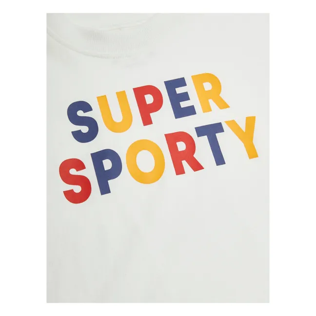 T-Shirt Super Sporty Coton bio | Blanc