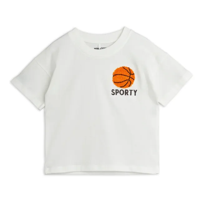 Maglietta sportiva in cotone organico | Bianco