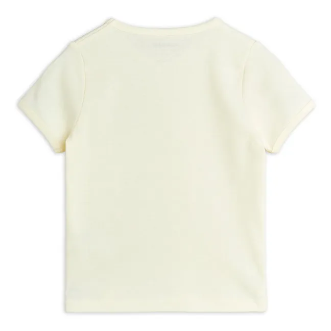 Organic Cotton Medal T-Shirt | Ecru