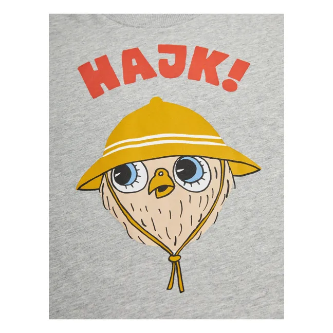 Camiseta de algodón ecológico Najk | Gris Jaspeado