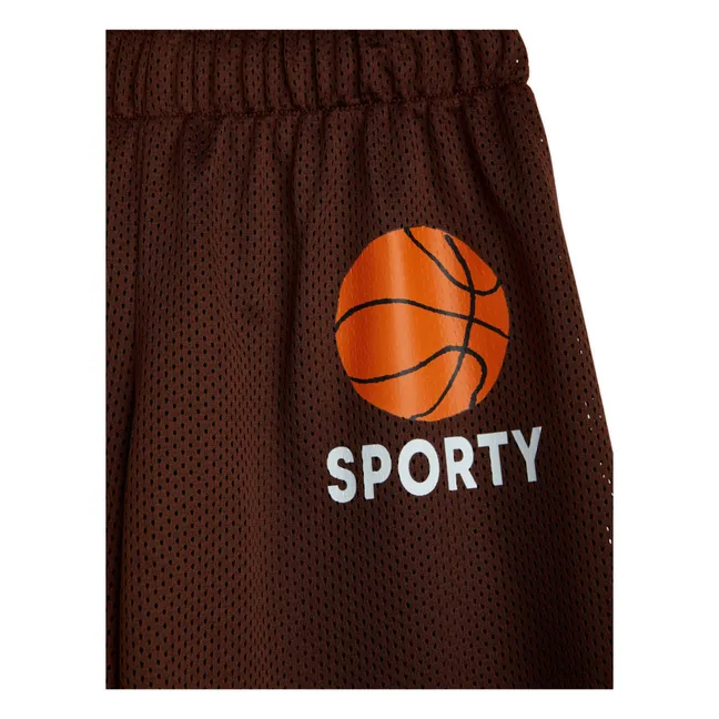 Basket Shorts Material reciclado | Marrón