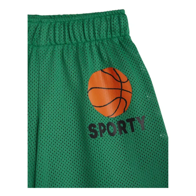 Basketball-Shorts aus recyceltem Material | Grün