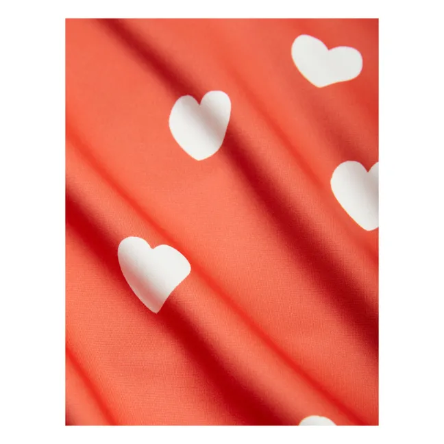 Shorts Herz aus recyceltem Polyester | Rot