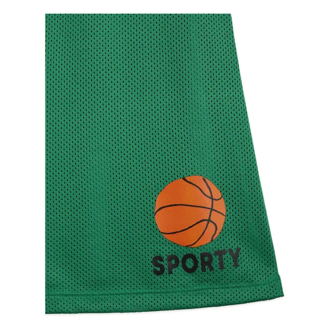 Basketballkleid aus recyceltem Material | Grün