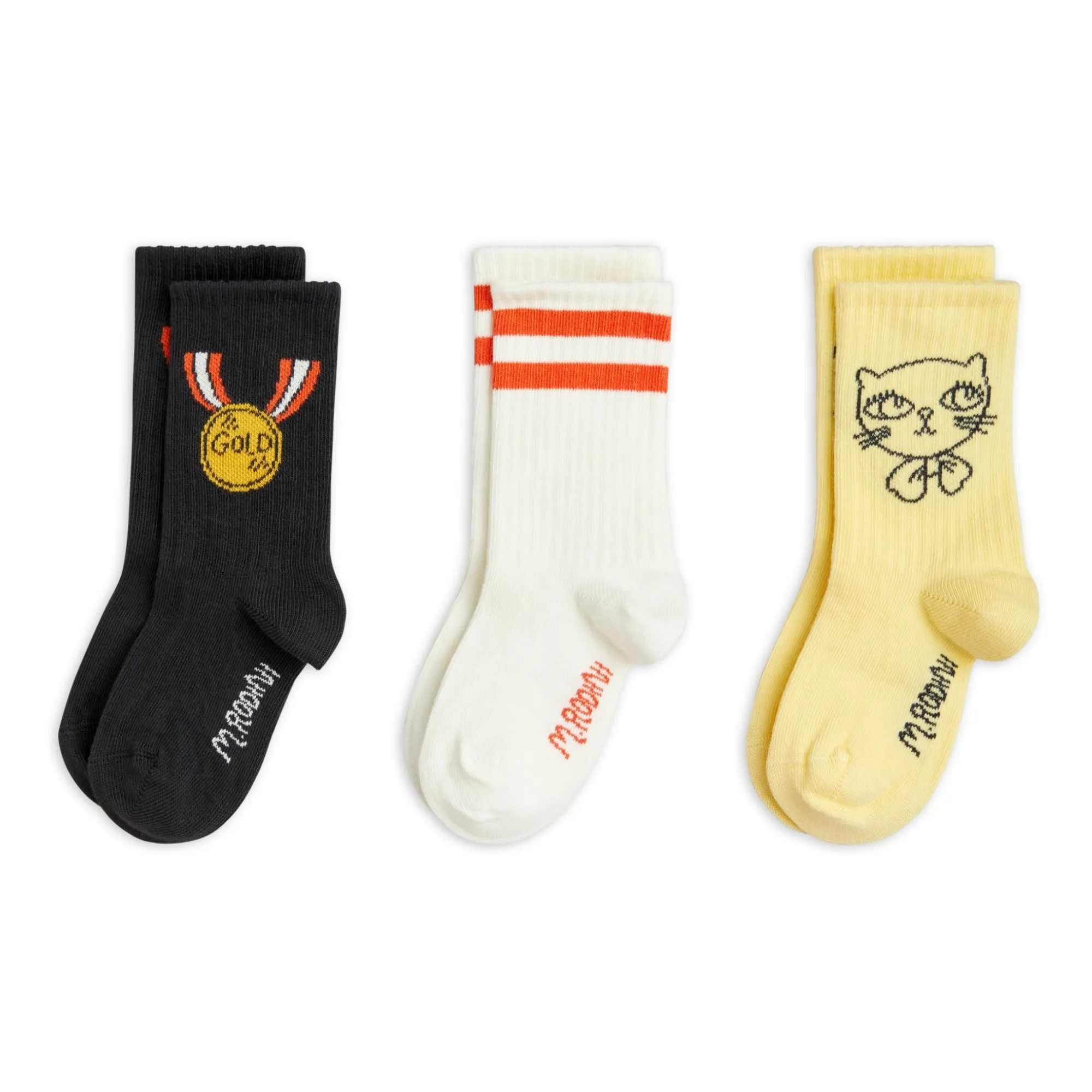 Lot 3 Chaussettes Médaille Coton Bio | Noir- Image produit n°0