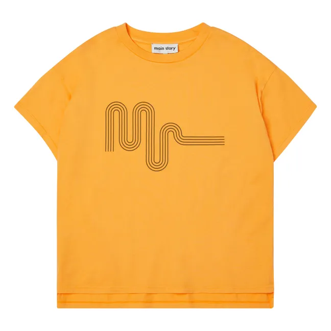 Maglietta oversize con logo | Arancione