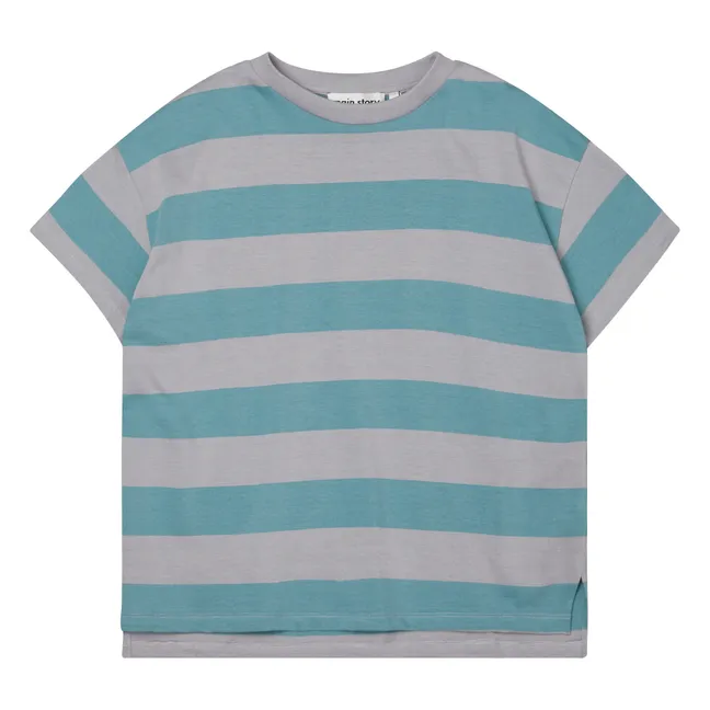 Oversize Striped T-shirt | Grey