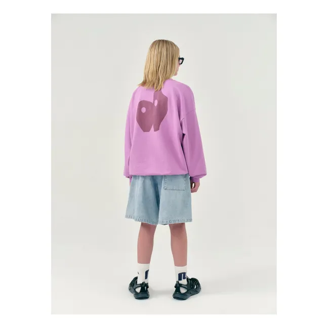 Sweatshirt Rundhalsausschnitt Bubble Uni | Rosa