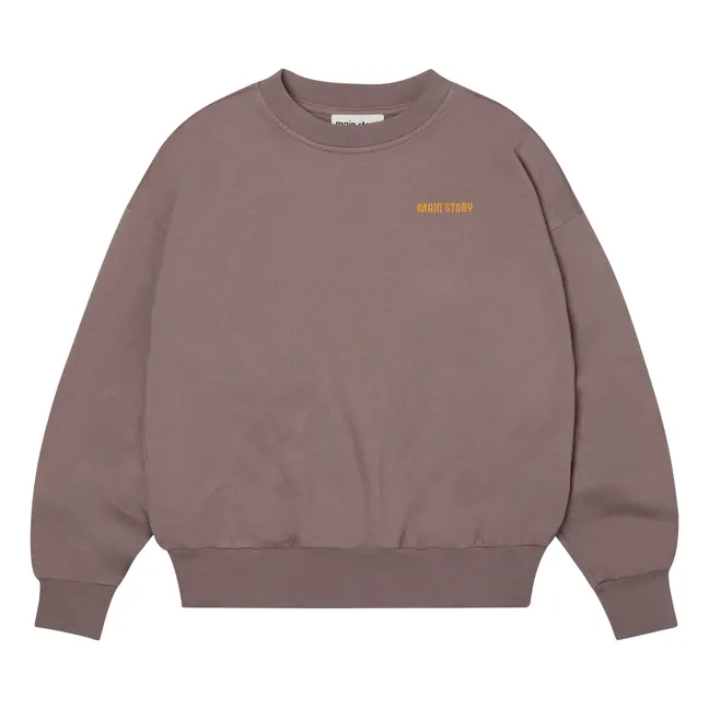 Bubble Uni Initiale sweatshirt | Brown