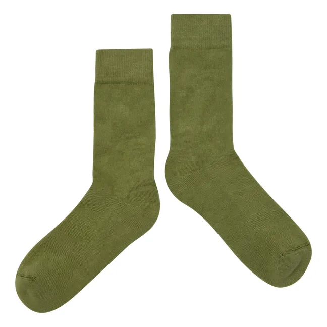Chaussettes Logo | Vert kaki