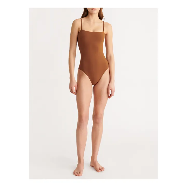 Eres Aquarelle One Piece Swimsuit Brown Smallable