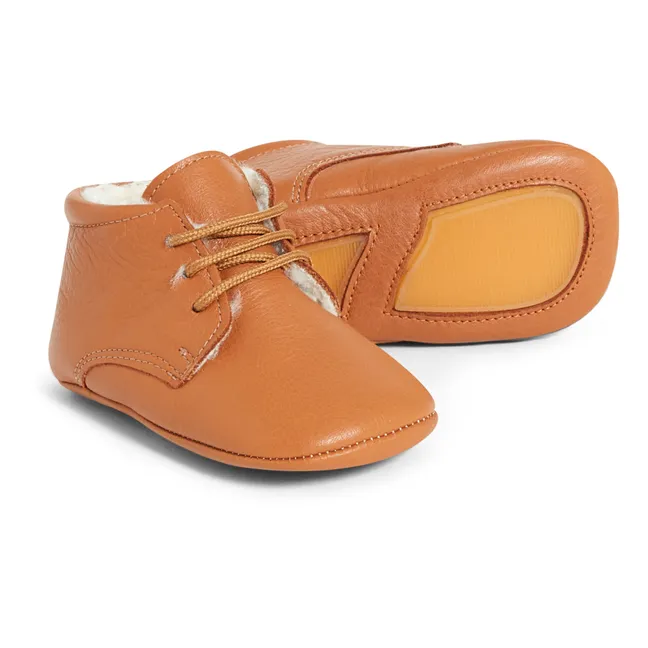Mini zapatillas rellenas | Camel